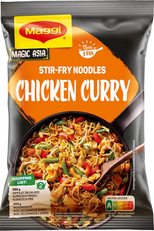 Maggi Noodles from the pan Chicken curry