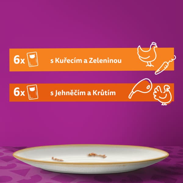 Whiskas Creamy Creations kapsička pro kočky ve šťávě (12×85 g)