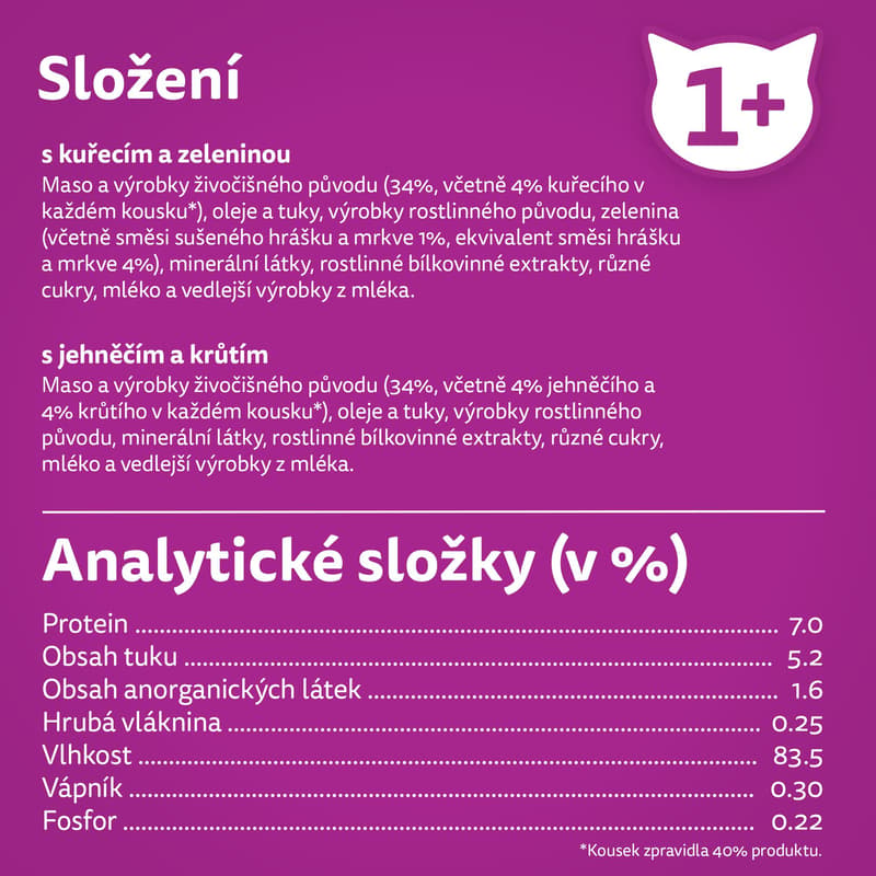 Whiskas Creamy Creations kapsička pro kočky ve šťávě (12×85 g)