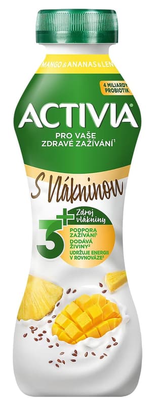 Danone Activia Yoghurt drink mango and flax