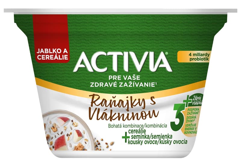 Danone Activia Breakfast cereal apple