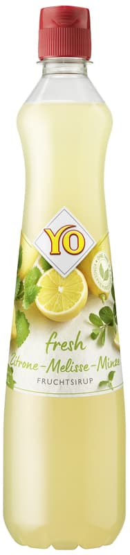 YO Syrup Fresh Lemon, lemon balm and mint