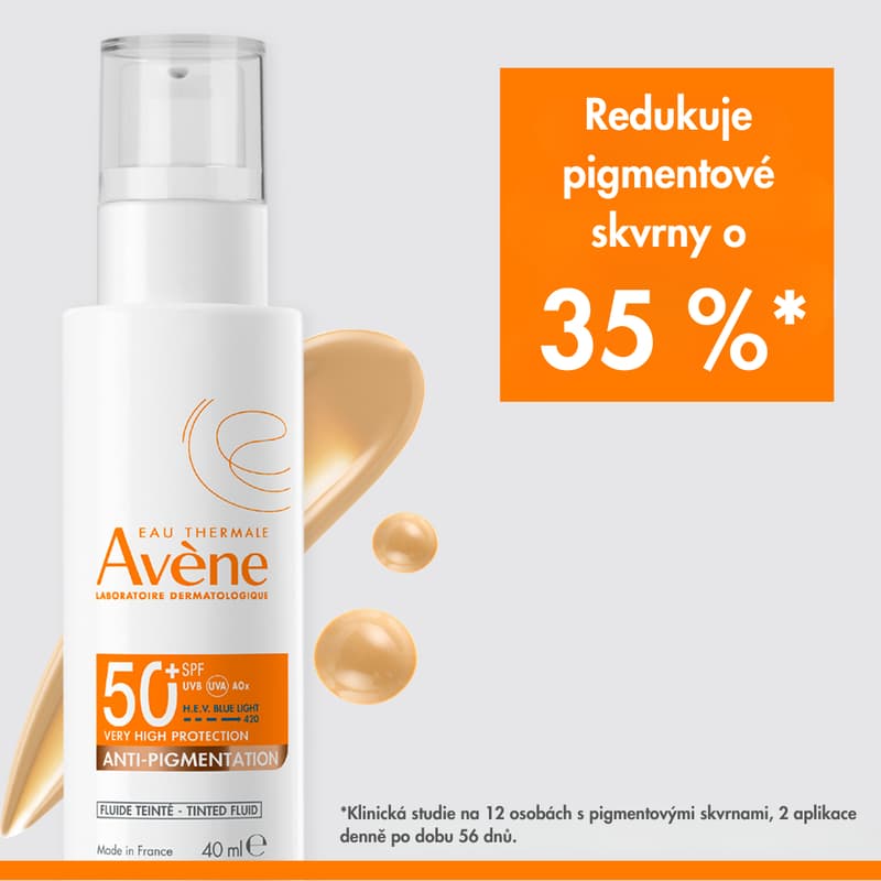AVENE Tónovací fluid proti pigmentacím SPF50+ 40ml