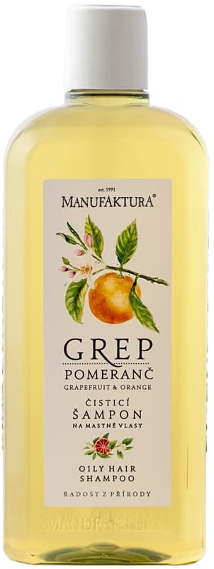 Manufaktura Orange & Grapefruit cleansing shampoo for oily hair