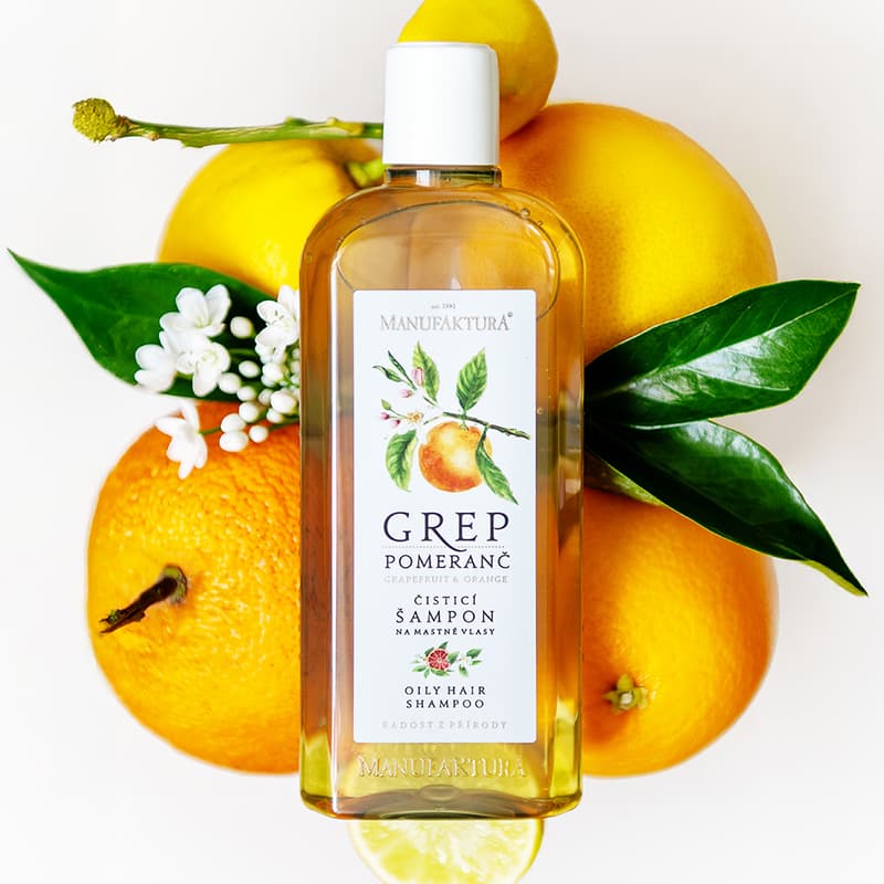 Manufaktura Orange & Grapefruit cleansing shampoo for oily hair