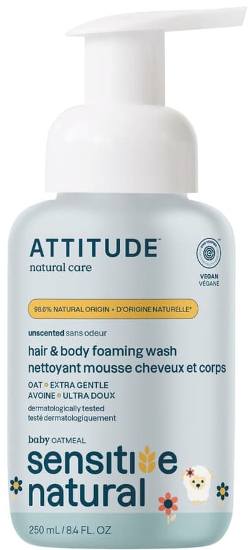 Attitude Dětská mycí pěna 2v1 s ovsem