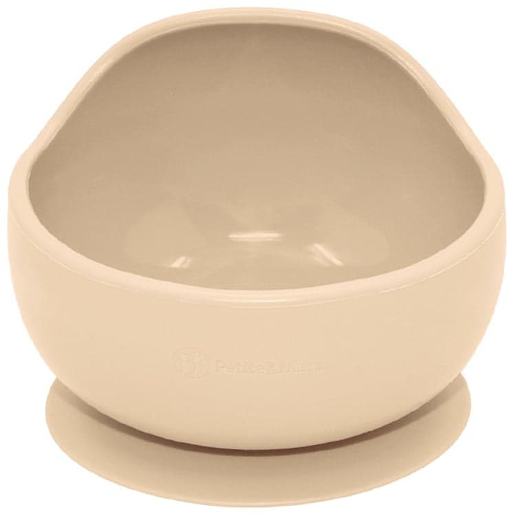 Petite & Mars Take & Match Desert Sand silicone bowl with suction cup 6m+