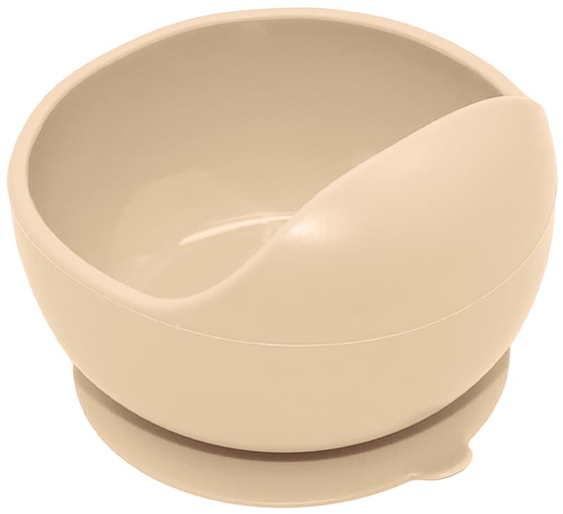 Petite & Mars Take & Match Desert Sand silicone bowl with suction cup 6m+