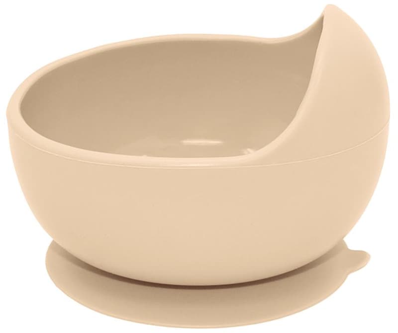 Petite & Mars Take & Match Desert Sand silicone bowl with suction cup 6m+