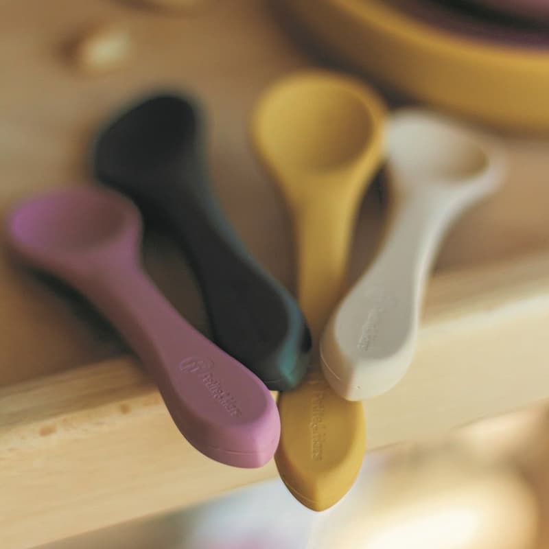 Petite & Mars Take & Match Desert Sand silicone cutlery 6m+