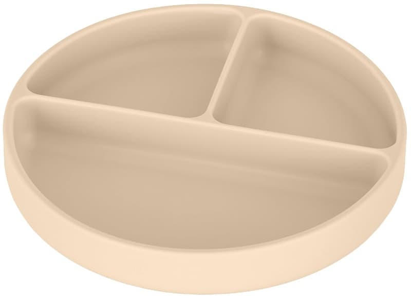 Petite & Mars Take & Match Desert Sand silicone dividing plate round 6m+