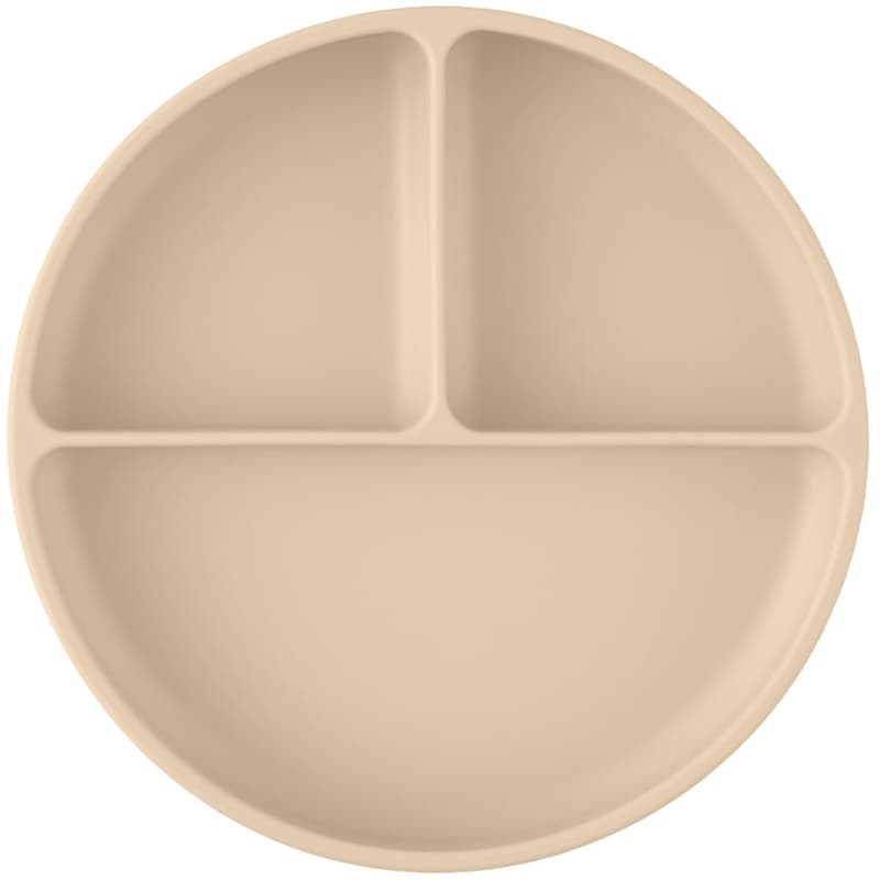 Petite & Mars Take & Match Desert Sand silicone dividing plate round 6m+