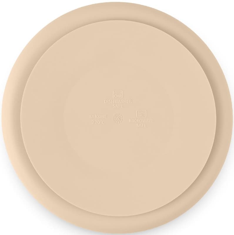 Petite & Mars Take & Match Desert Sand silicone dividing plate round 6m+