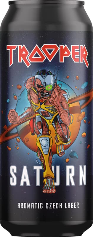 Trooper Saturn lager Iron Maiden
