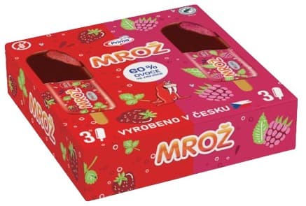 Mrož strawberry and raspberry multipack (6x50 ml)