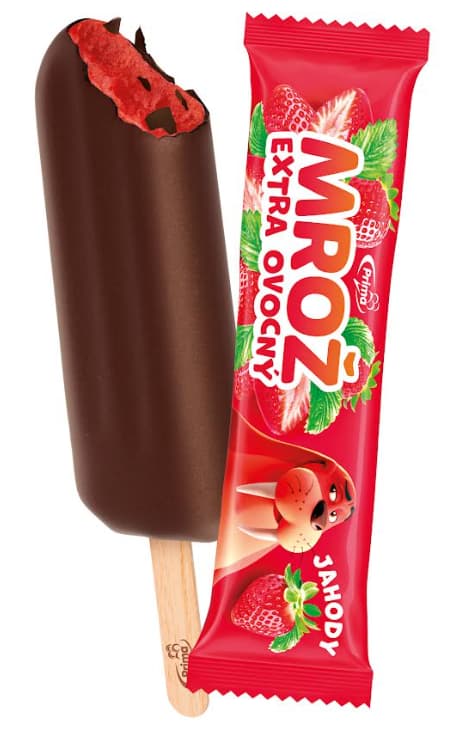 Mrož jahodový v tmavé polevě