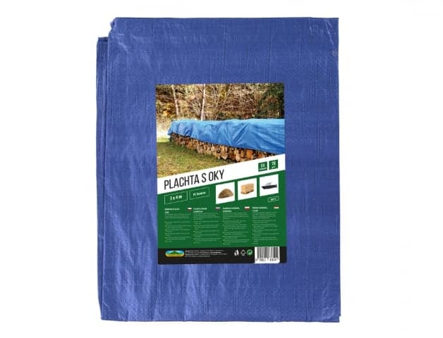Plachta kašírovaná modrá 3×4m 70 g