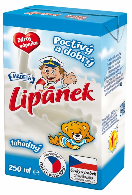 Madeta Lipánek long-life semi-skimmed milk 1.5%