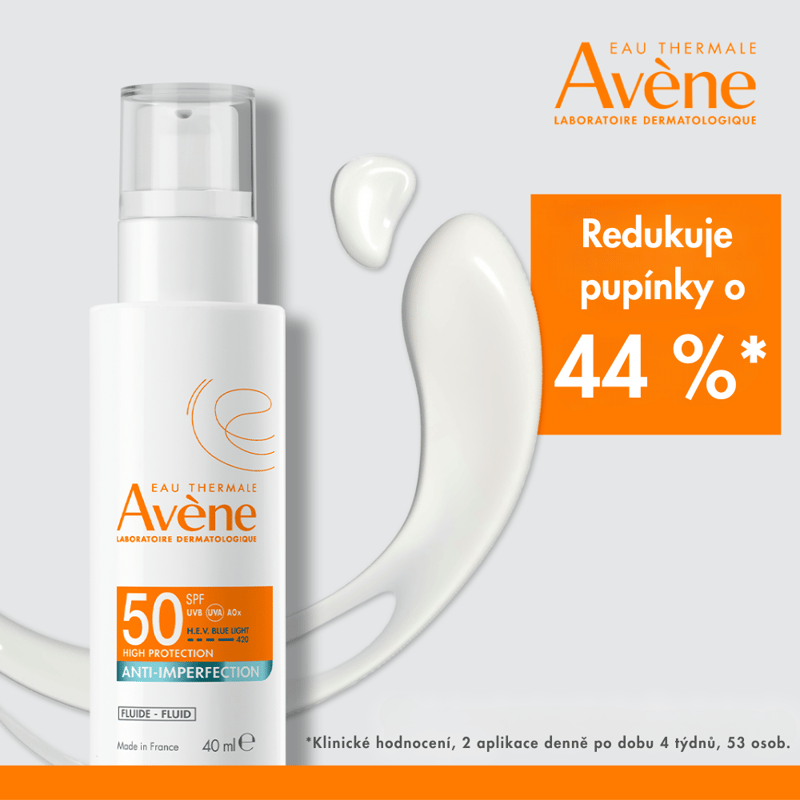 AVENE Fluid proti nedokonalostem pleti SPF50 40ml