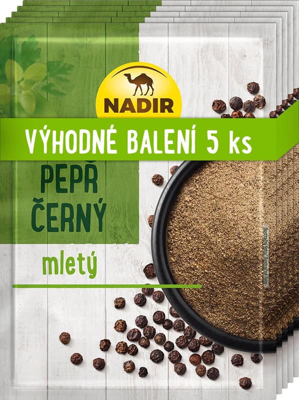 Nadir Pepř černý mletý 5ks