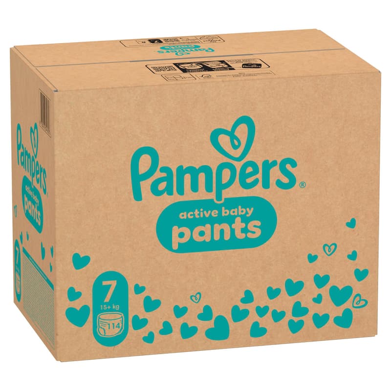 Pampers Active Baby plenkové kalhotky 7 (15+ kg)