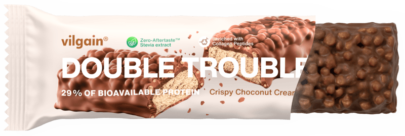 Vilgain Double trouble protein bar Choco bueno with crisps