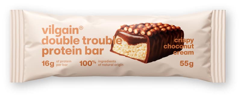 Vilgain Double trouble protein bar Choco bueno with crisps