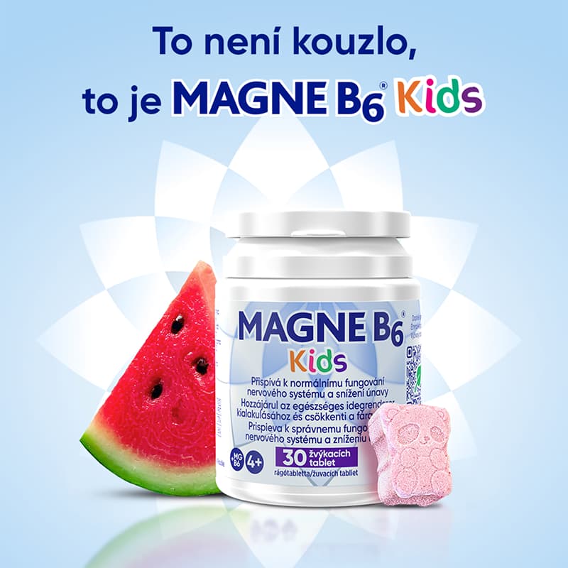 MAGNE B6 Kids 30 žvýkacích tablet