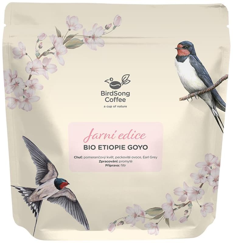 BirdSong Coffee jarní edice Etiopie Goyo filtr zrnková káva