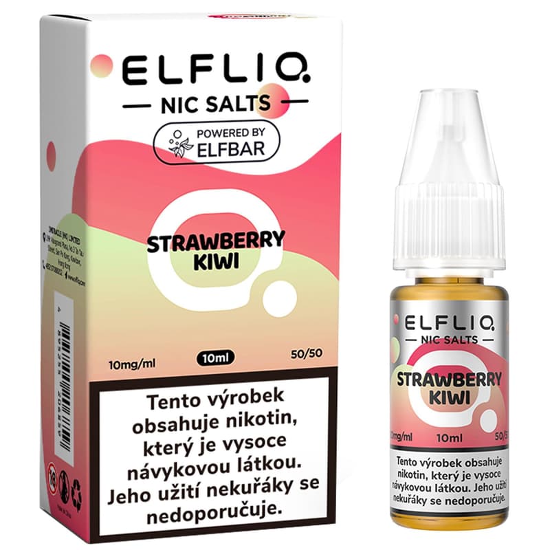 ELFLIQ e-liquid Elf Bar jahoda a kiwi 10 mg