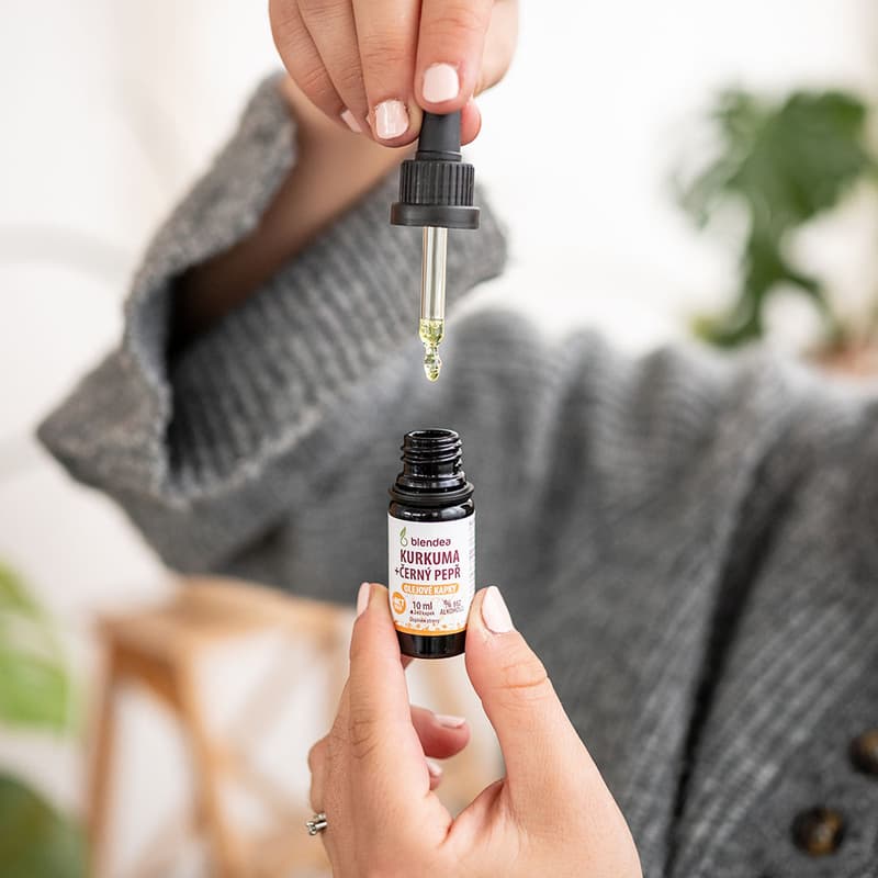 Blendea Kurkuma+černý pepř olejové kapky 10ml