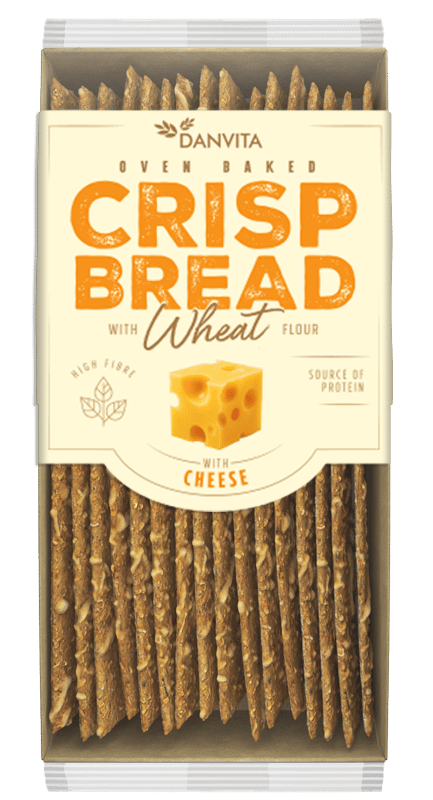 Danvita Crispy Wheat Bread with Cheese