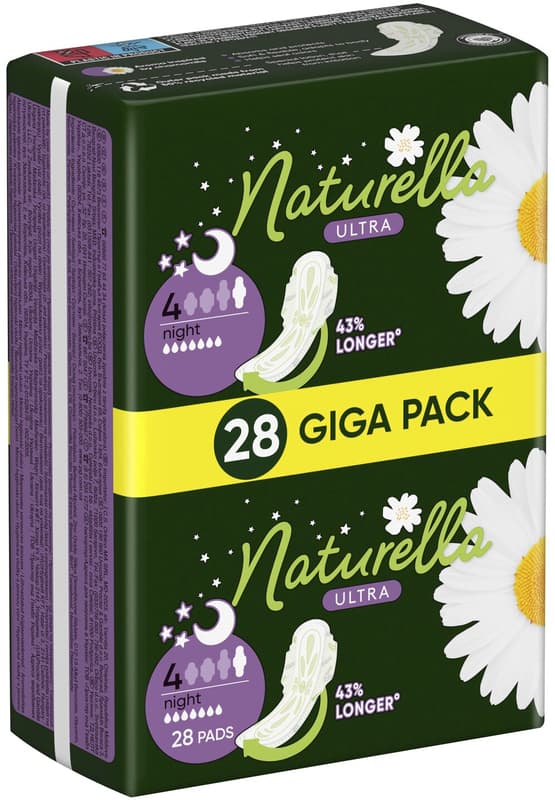 Naturella Ultra Night pads with wings, size 4