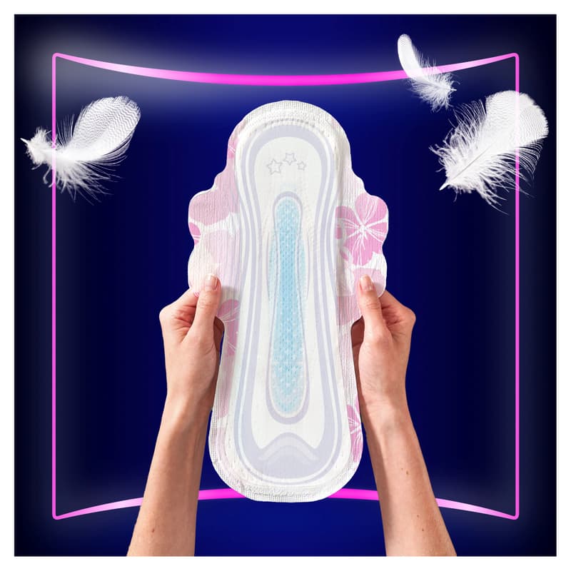 Always Platinum Secure Night pads with wings, size 4