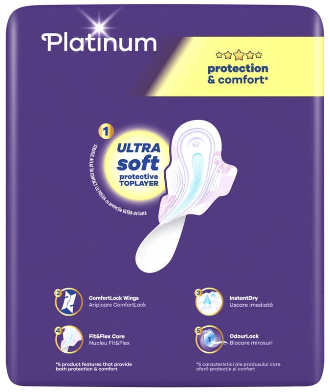 Always Platinum Normal pads with wings, size 1
