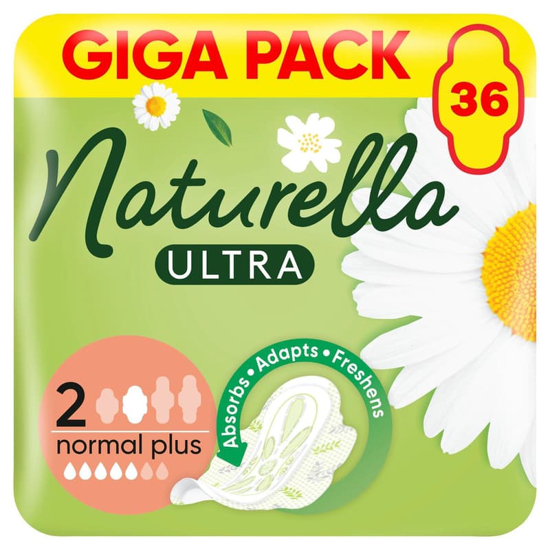 Naturella Ultra Normal Plus pads with wings, size 2