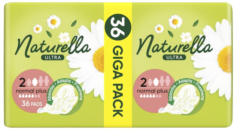 Naturella Ultra Normal Plus pads with wings, size 2