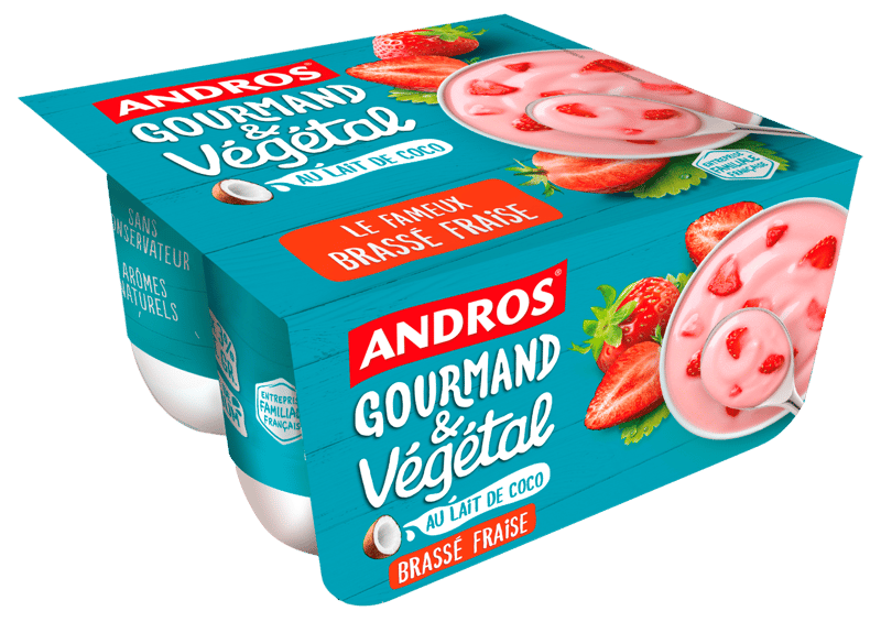 Andros Gourmand & Végétal Dezert s jahodami (4×100 g)