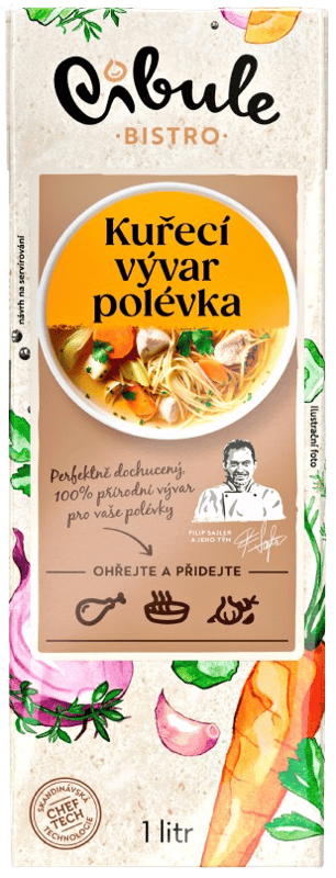 Cibule Bistro Kuřecí vývar jako polévka