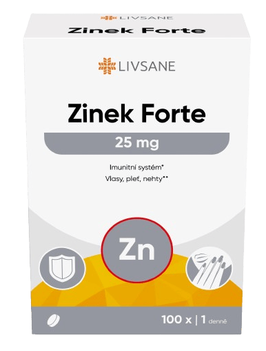 LIVSANE Zinek Forte 25mg tbl.100