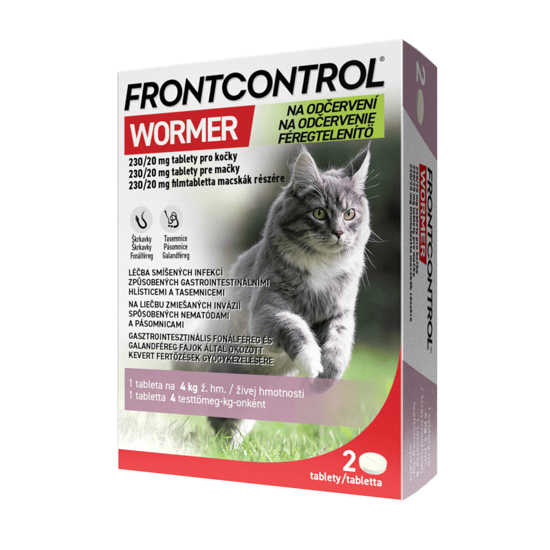Frontcontrol Wormer 230/20mg pro kočky tbl.2