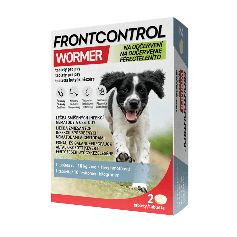 Frontcontrol Wormer pro psy tbl.2