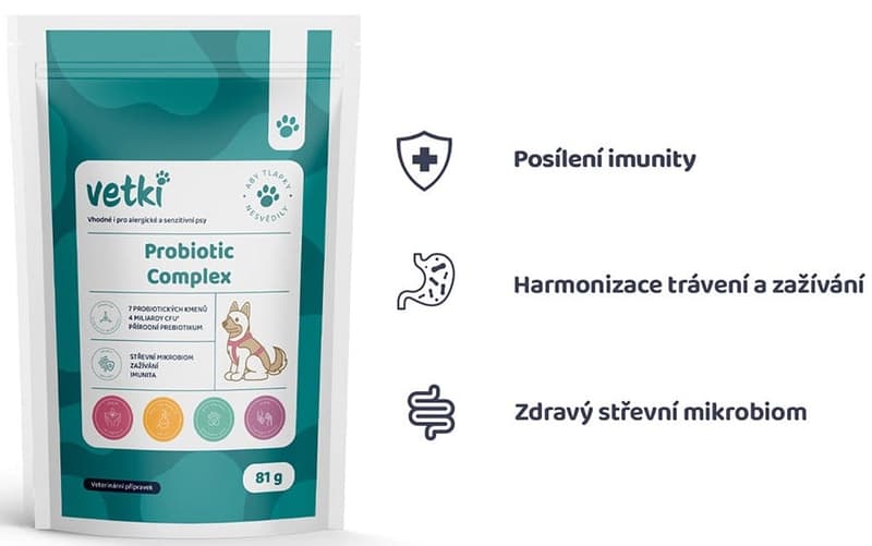 Vetki Probiotics and natural prebiotics for dogs