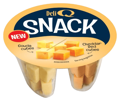 Deli Q Snack Gouda a red cheddar kostičky