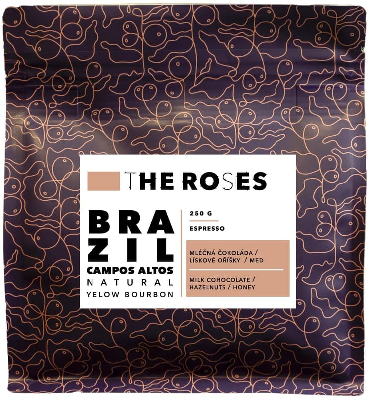 The Roses Brazil Campos Altos Natural espresso whole bean coffee