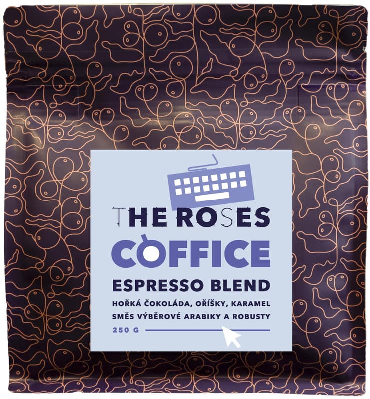 The Roses Coffice espresso Blend whole bean coffee