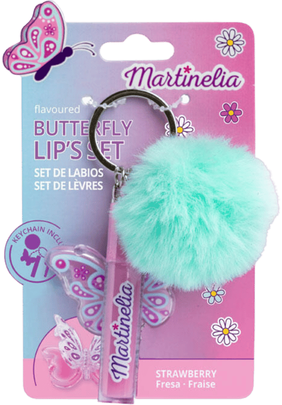 Martinelia World Butterfly lesk na rty & bambulka
