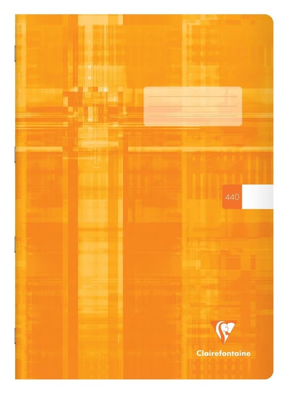Clairefontaine Metric school notebook orange A4 clear, 440, 40 sheets