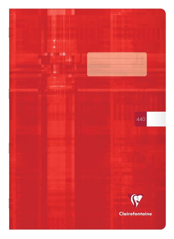 Clairefontaine Metric school notebook red A4 clear, 440, 40 sheets