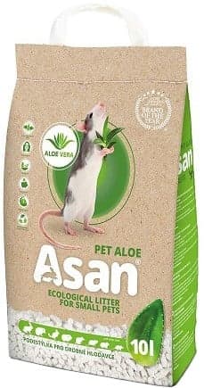 Asan Pet Aloe litter for dwarf rabbits and rodents